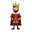 the king in red, with the golden crown