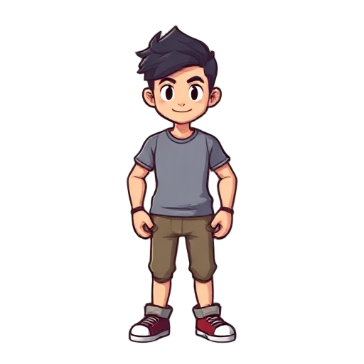 create a pixel man