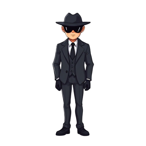 pixel character spy like hitman