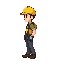 engineer character pixelated side view