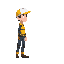 engineer character pixelated side view