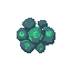 artificial alien stones with hyroglyphs glowing on the stones 