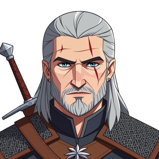 the witcher geralt from rivia