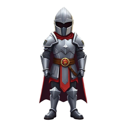 prayer warrior in knight armor