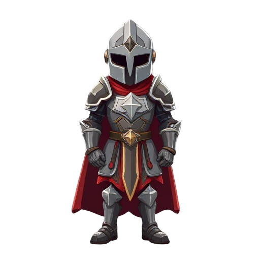 prayer warrior in knight armor