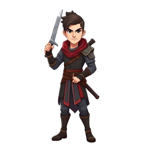male assassin in ragnarok holding katar in both 2 hands