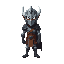 faça um cavaleiro pixel arte 