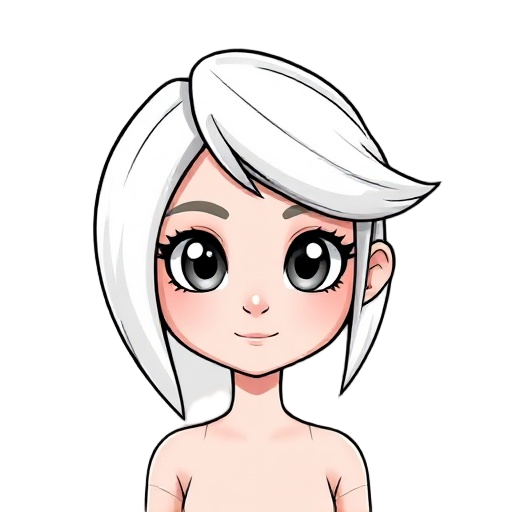 chica pelo blanco 