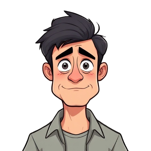 the main character is a random, normal, middle-aged man. exceedingly average across the board. the character gets easily frustrated and anxious. he’s also poor with directions and often gets lost.