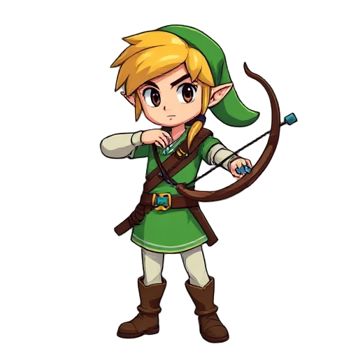 warrior inspired like link using bow