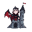 um rei vampiro que vive em um castelo 