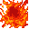 a bright, turbulent, molten surface full of swirling plasma. the tile should feel alive, fiery, and rolling with heat tile