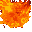 a bright, turbulent, molten surface full of swirling plasma. the tile should feel alive, fiery, and rolling with heat.