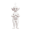 idle white teletubbie