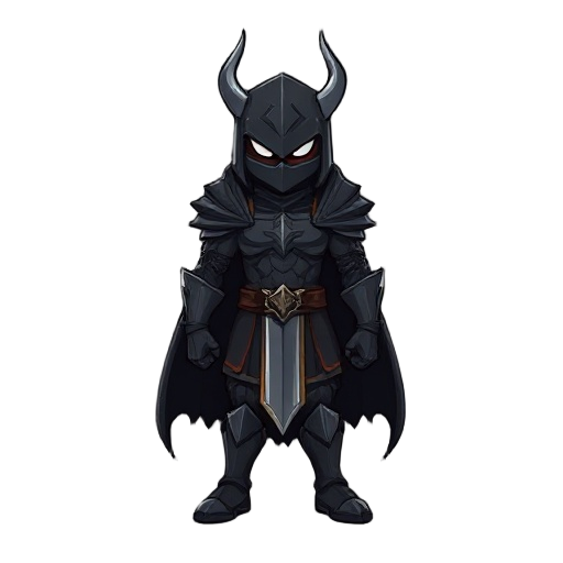 a dark knight, style ragnarok