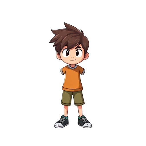 estilo anime. direcciones: down, left, up and right