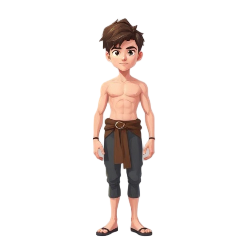 base 2.5d character male no clothing