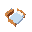a bed in topdown view