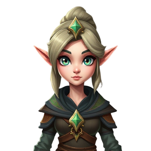 female mage elf 