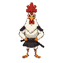 a chicken samurai 