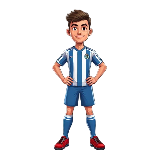 imagem de jogador de  futebol como se fosse foto 3x4