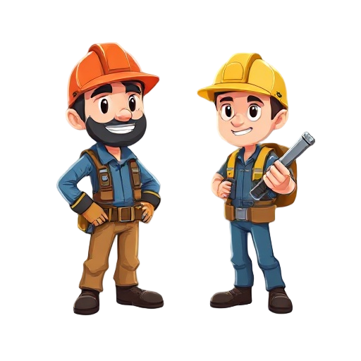 engineer cartoon style