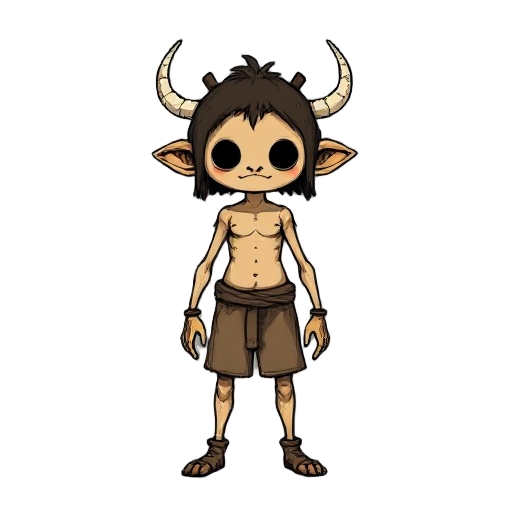 "create a full-body 2d character concept for a survival rpg. art style: hand-drawn, sketchy, dark whimsical storybook aesthetics similar in tone to don’t starve, but fully original in linework, anatomy, shapes and proportions. the character stands in a ne
