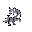 lobo 8 bits 2d caminando a la derecha 