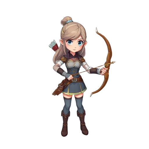 make a archer girl character