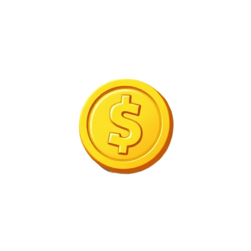 golden coin, no text