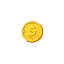 golden coin, no text