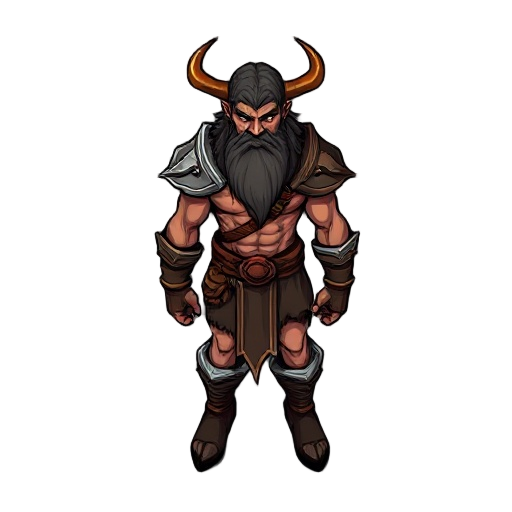 nude diablo 2 style barbarian