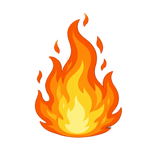 flames from a fire