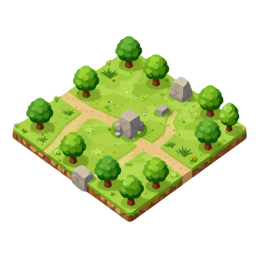 map 2d to stone and tree