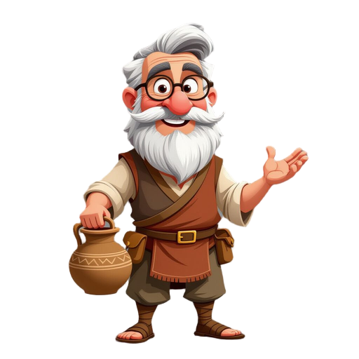 pausanias (potter)   age: 50   craftsman of domestic ware; greek origin   talkative, proud of his work