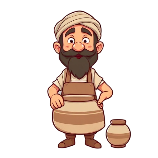 pausanias (potter)   age: 50   craftsman of domestic ware; greek origin   talkative, proud of his work