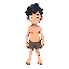 personaje semi desnudo