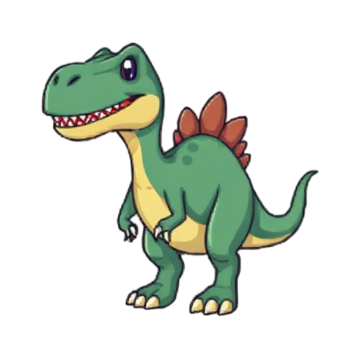 i want a dinosaur pixel for a game 
