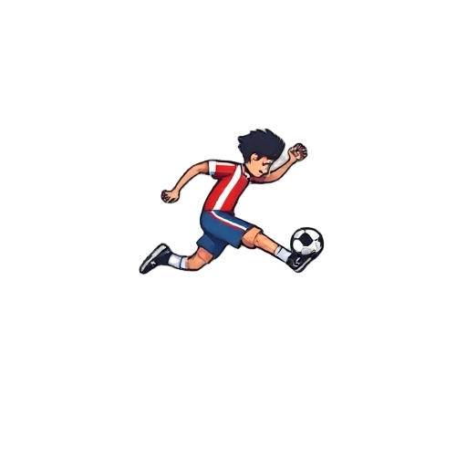 side view pixel soccer plsyer platformer