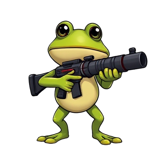 i want a frog with a minigun