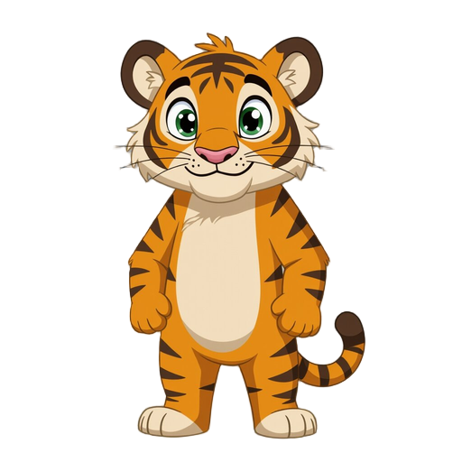 standing up tiger