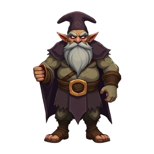 full-body male wizard ogre