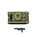 tank with separate gun
