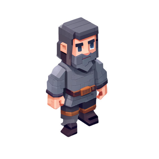 game sprite, perfect front view, straight front facing, symmetrical character
