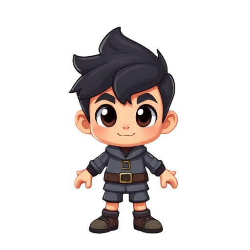 game sprite, perfect front view, straight front facing, symmetrical character