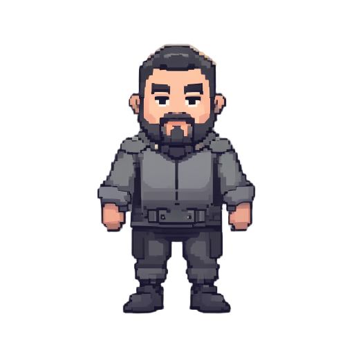 game sprite, perfect front view, straight front facing, symmetrical character