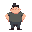 extremely fat kid with a too tight shirt