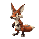 foxy é baseado em uma raposa pirata e seu visual é notavelmente mais danificado do que o dos outros animatrônicos principais.  cor e pelagem: é uma grande raposa animatrônica de cor marrom-avermelhada. sua "pele" (ou fantasia de pelúcia) está em mau estad
