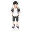 man, shcool uniform