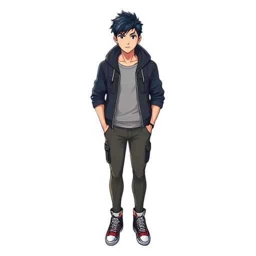 man, shcool uniform